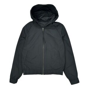 RARE Lanvin x H&M Black Hooded Lightweight Zip Up Bomber Jacket sz S